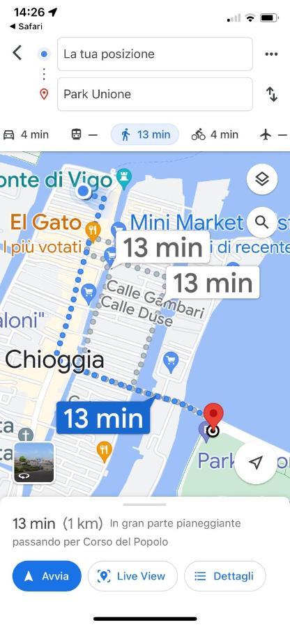 Casabella Chioggia Casa Indipendente Con Corte Eksteriør billede